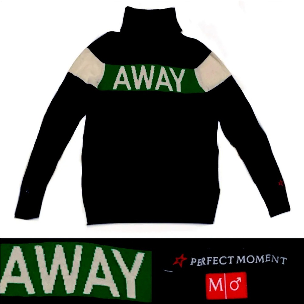 Perfect moment ski “AWAY” sweater Women’s size Medium in Black / White